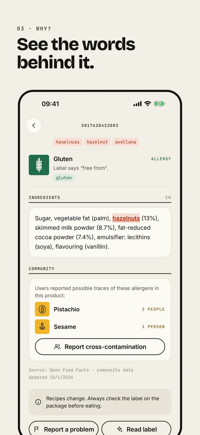 SafeFood Hub — screens and visuals