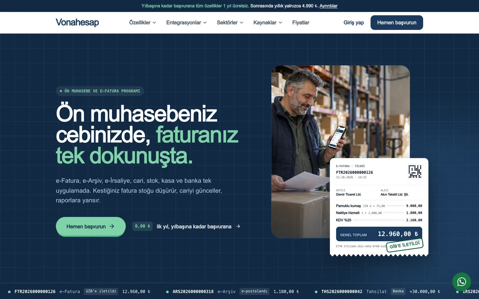 Vonahesap — vonahesap.com