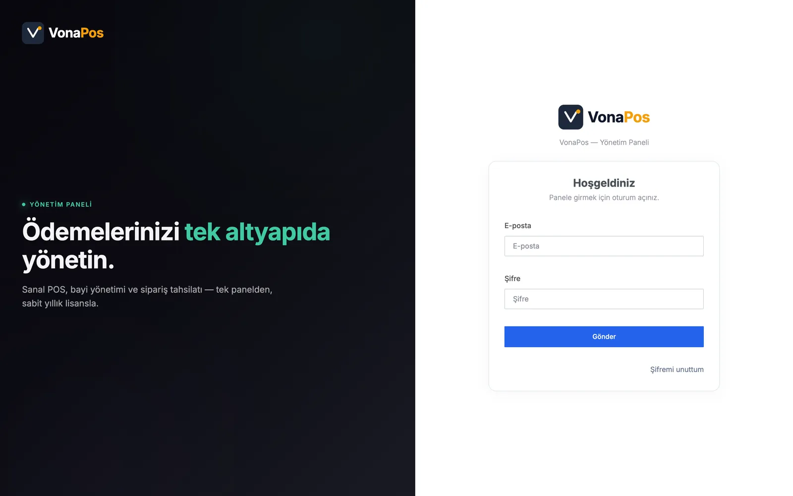 VonaPos — screens and visuals