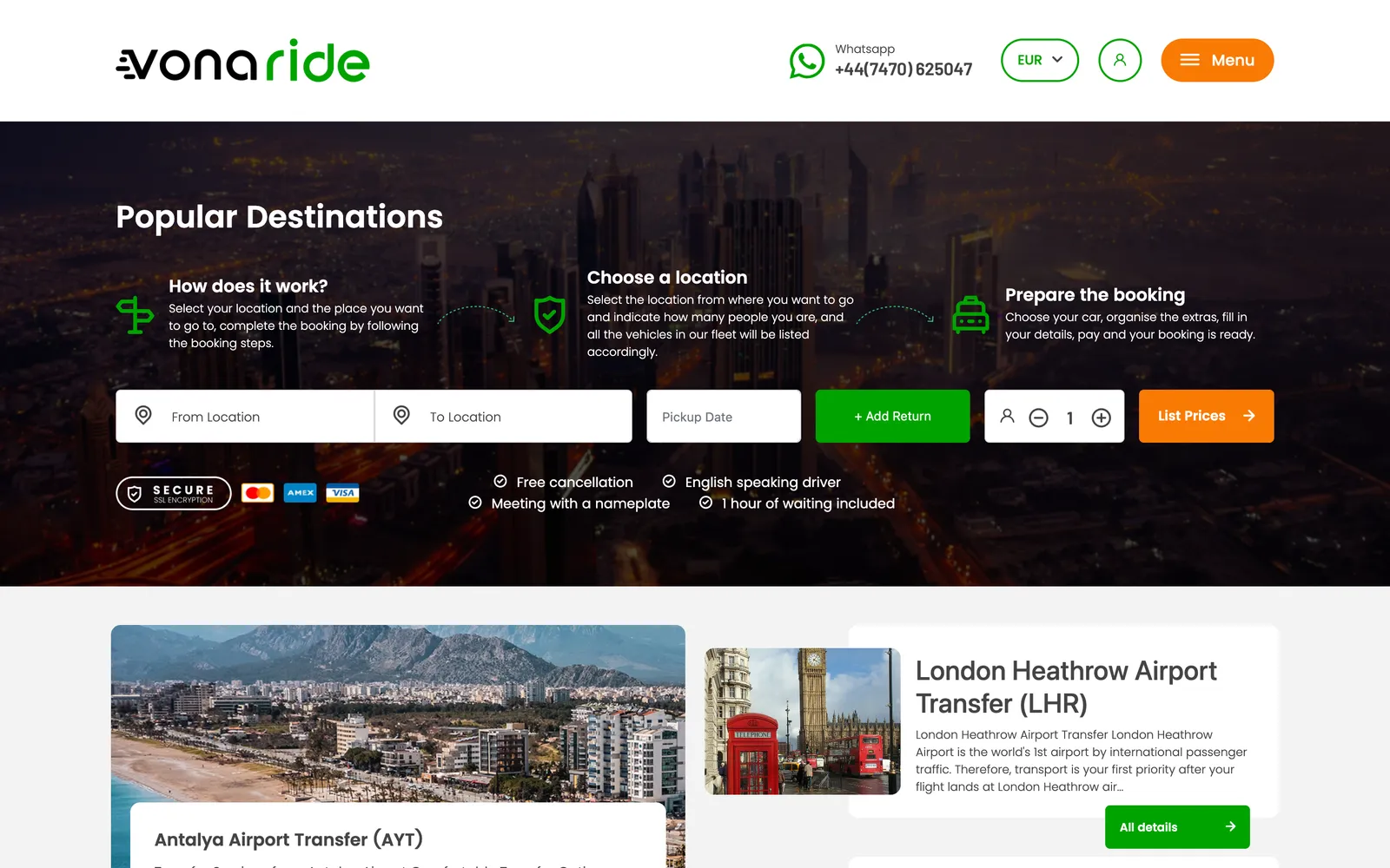 Vonaride — screens and visuals